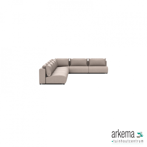 Luxury loungeset corner 340x560 Light Taupe (links)
