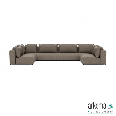 Luxury loungeset u-sofa 230x460x230 Charcoal