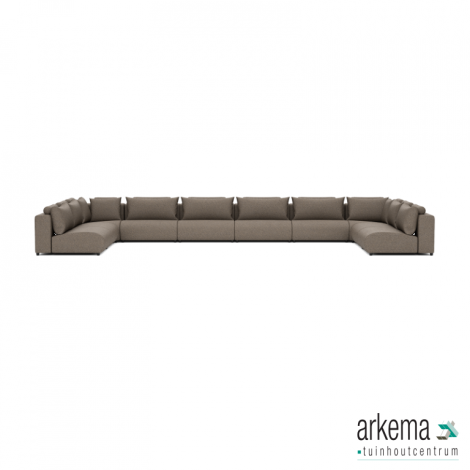 Luxury loungeset u-sofa 340x680x340 Charcoal