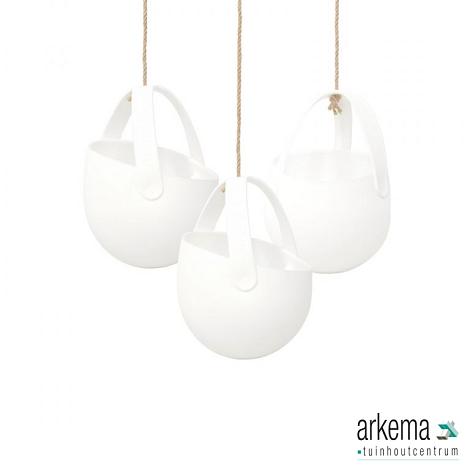 Sling hangplantenbak Off White
