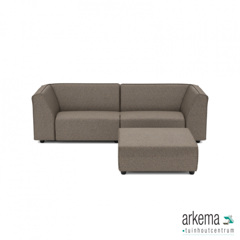 Chill loungeset 3-zits + hocker Charcoal