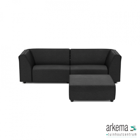 Chill loungeset 3-zits + hocker Anthracite