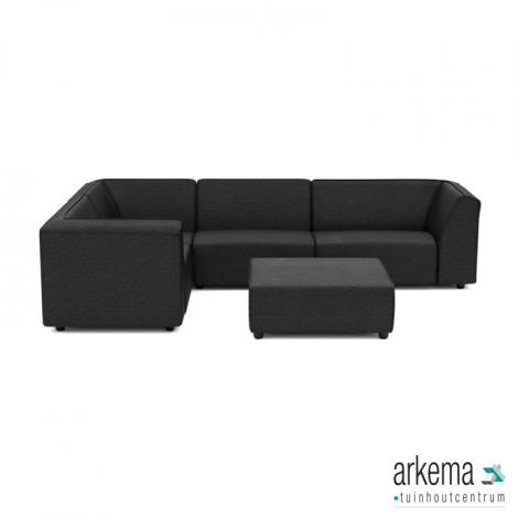 Chill loungeset 6-zits hoek + hocker (links) Anthracite