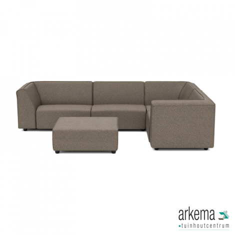 Chill loungeset 6-zits hoek + hocker (rechts) Charcoal