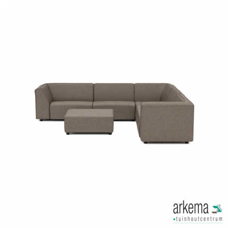 Chill loungeset 8-zits hoek + hocker (rechts) Charcoal