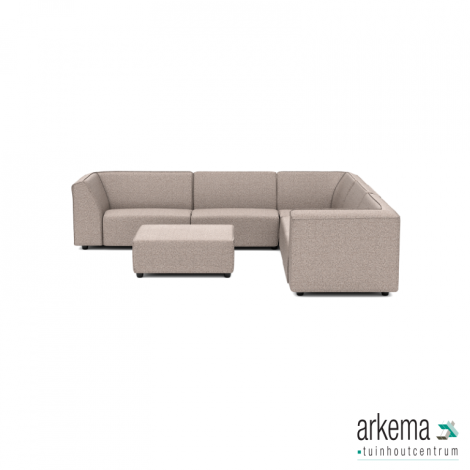Chill loungeset 8-zits hoek + hocker (rechts) Light Taupe