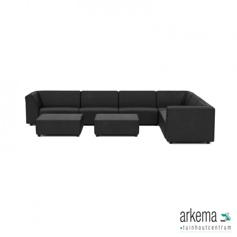 Chill loungeset 10-zits hoek + 2 hockers (rechts) Anthracite