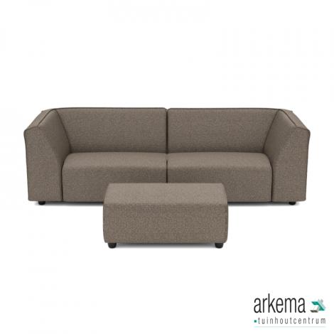 Chill loungeset 3-zits + hocker small Charcoal