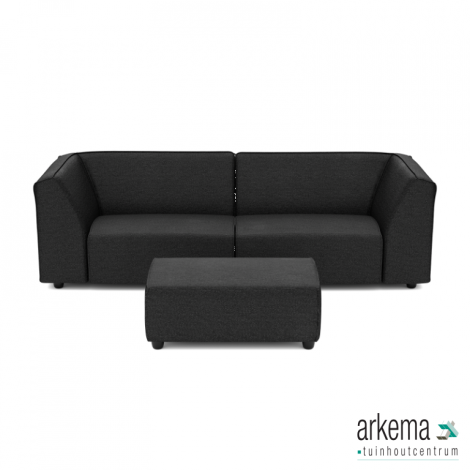 Chill loungeset 3-zits + hocker small Anthracite
