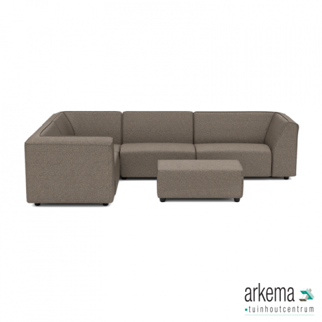 Chill loungeset 6-zits hoek + hocker small (links) Charcoal