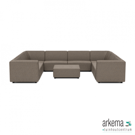Chill loungeset U-zits + hocker Charcoal