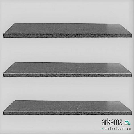 Vijverrand 100x15x3 cm Black (6 zijdes verzoet, 8 facetranden)