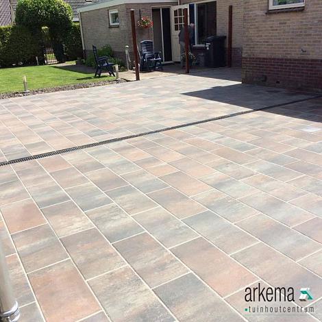 Patio square 60x30x5 cm tricolore