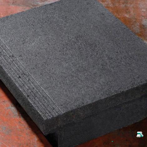 Traptrede 45x15x50 cm met neus Antraciet