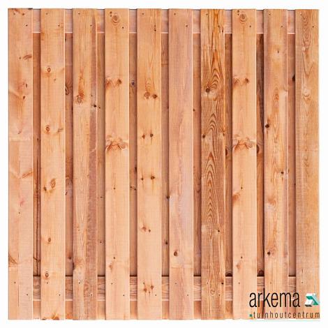 Tuinscherm Casablanca, Red Class Wood geïmpregneerd ME vuren, RVS-geschroefd, 21-planks (19+2) 180 x 180 cm