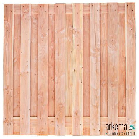 Tuinscherm Winterberg, douglas, RVS-geschroefd, 17-planks (15+2) 180 x 180 cm