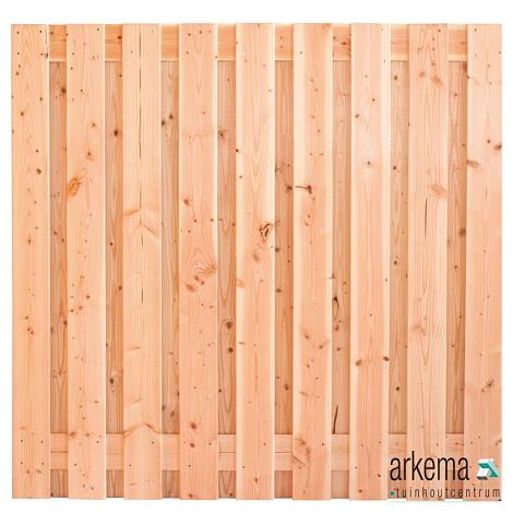 Tuinscherm Innsbruck, douglas, RVS-geschroefd, 19-planks (17+2) 180 x 180 cm