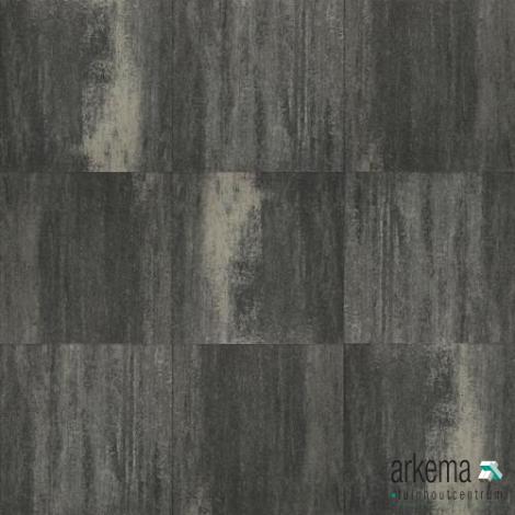 Terrastegel+ 60x60x4 cm Grijs/Zwart