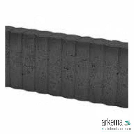 Mini Rondobandpalissade 6x25x50 cm Zwart