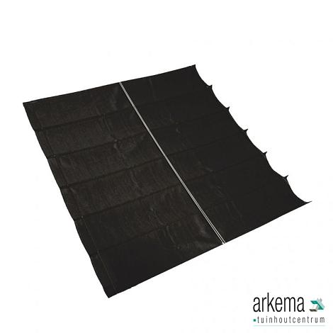 Harmonica schaduwdoek, B 2,0m L 5,0m, Zwart