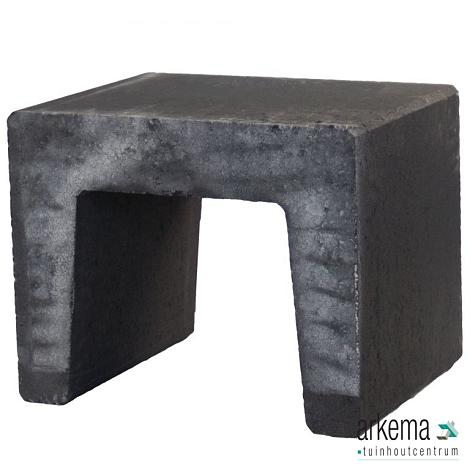 U-Steen Zwart 40x50x40cm