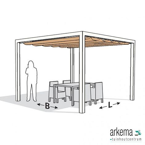 Nesling pergola ALU WIT 