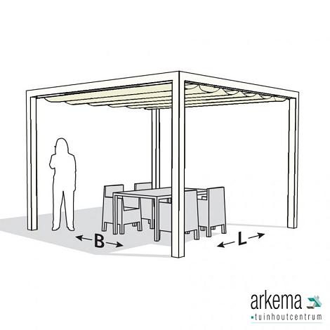 Nesling pergola ALU WIT 