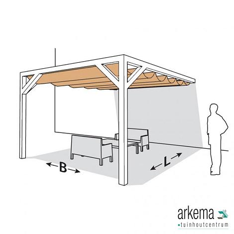 Nesling pergola ALU WIT 