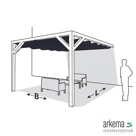 Nesling pergola ALU WIT 