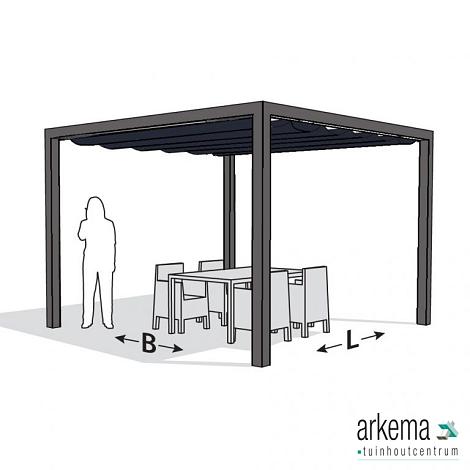 Nesling pergola ALU GRIJS 
