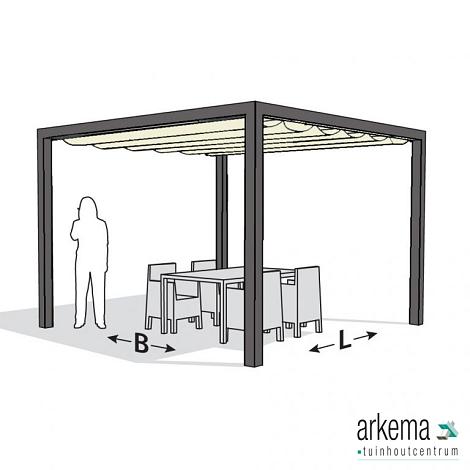 Nesling pergola ALU GRIJS 