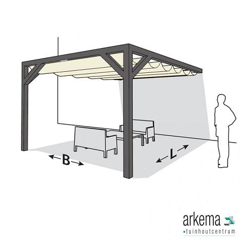 Nesling pergola ALU GRIJS 