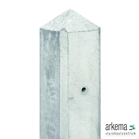 Berton©-paal IJssel wit/grijs, diamantkop 10 x 10 x 190 cm tussenmodel