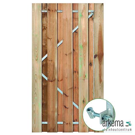 Tuindeur geïmpregneerd 11 planks Solide 180x110cm plank: 1.6x14.0cm / 11 stuks