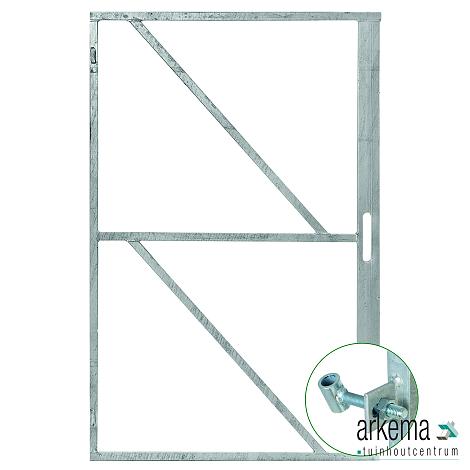 *IJzeren deurframe gegalvaniseerd H155xB100cm met SLOTKAST met verstelbaar scharnier