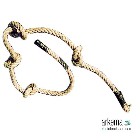 *Speelgarnituur Knopen touw 250cm lang dikte 26mm