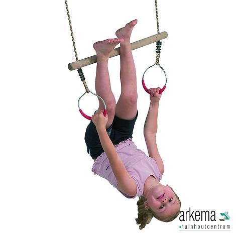 *Speelgarnituur Ring met trapeze, touwlengte 200cm