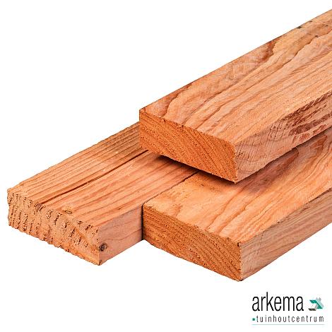 Lariks/Douglas ligger ongedroogd 5.0x15.0x400cm fijnbezaagd