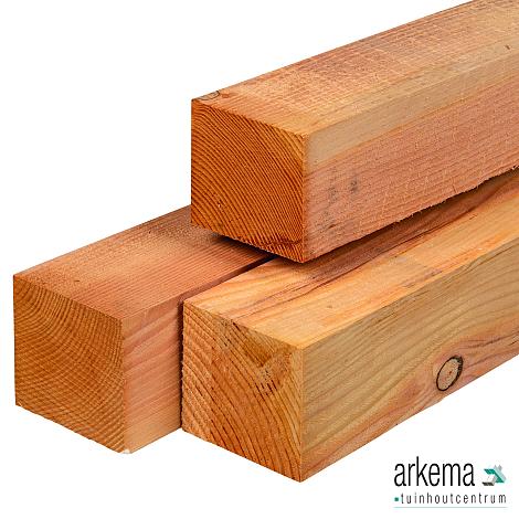 Lariks/Douglas palen - ongedroogd 12.0x12.0x300cm fijnbezaagd