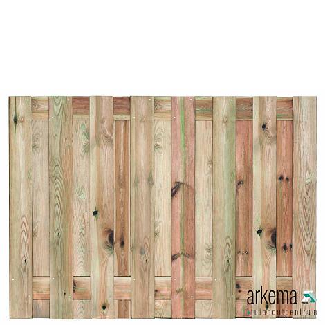 Tuinscherm geïmp. 17 planks (15+2) Coevorden 130x180cm