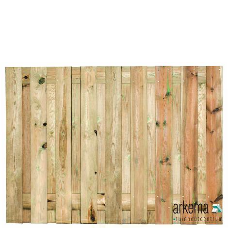 Tuinscherm geïmp. 19 planks (17+2) Vasse 130x180cm