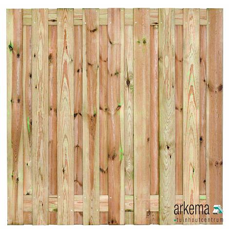 Tuinscherm geïmp. 19 planks (17+2) Vasse 180x180cm
