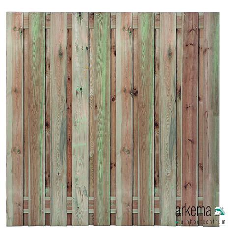 Tuinscherm geïmp. 21 planks (19+2) Haaksbergen 180x180cm (15mm)