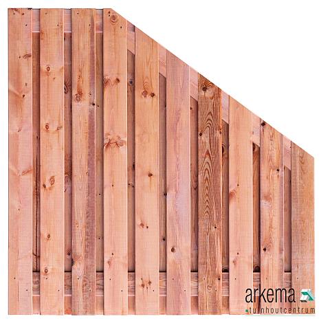 Tuinscherm Red Class Wood (19+2) 21-pl. Casablanca 180/90x180cm Verloop