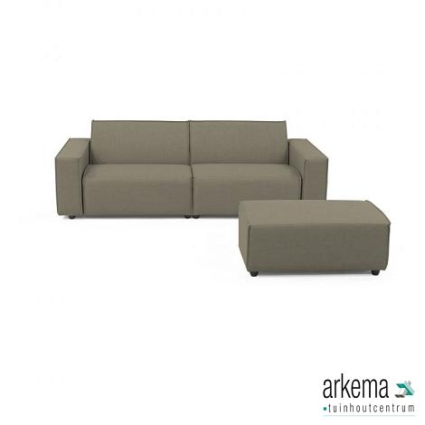 Icon loungeset 3-zits + hocker small Olive Green