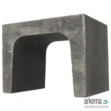 U-element 40x40x50 cm Antraciet