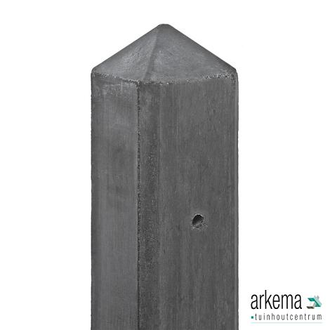 Berton©-paal IJssel antraciet, diamantkop 10 x 10 x 190 cm eindmodel