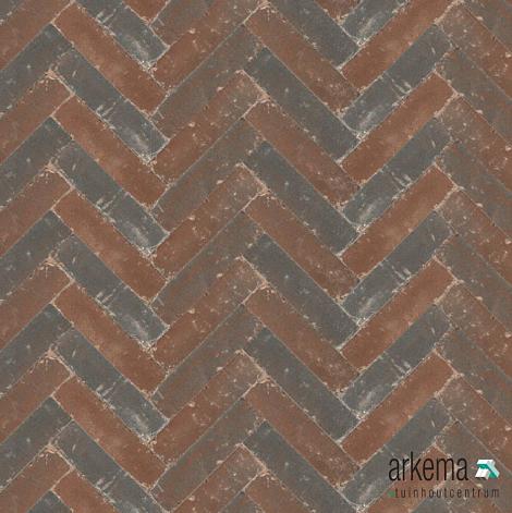 Abbeystones 20x5x7 cm gesmoord bruin met deklaag