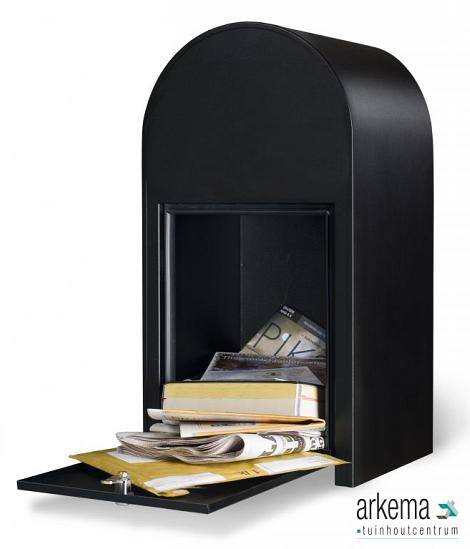 Grande B st9005 i RAL 9005 zwart struktuur + RVS klep