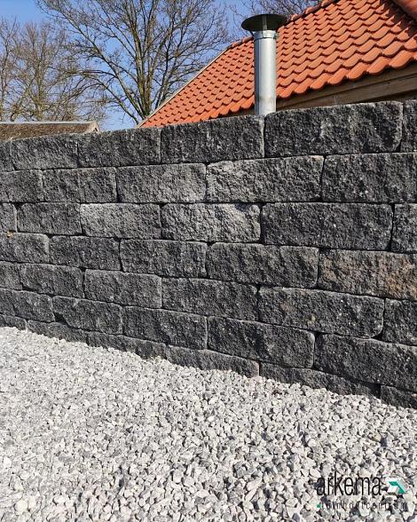 Splitrock trommel 32x13x11 cm antraciet
